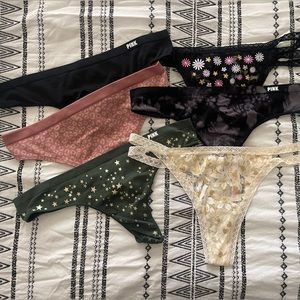 Pink/ victoria secret panties bundle